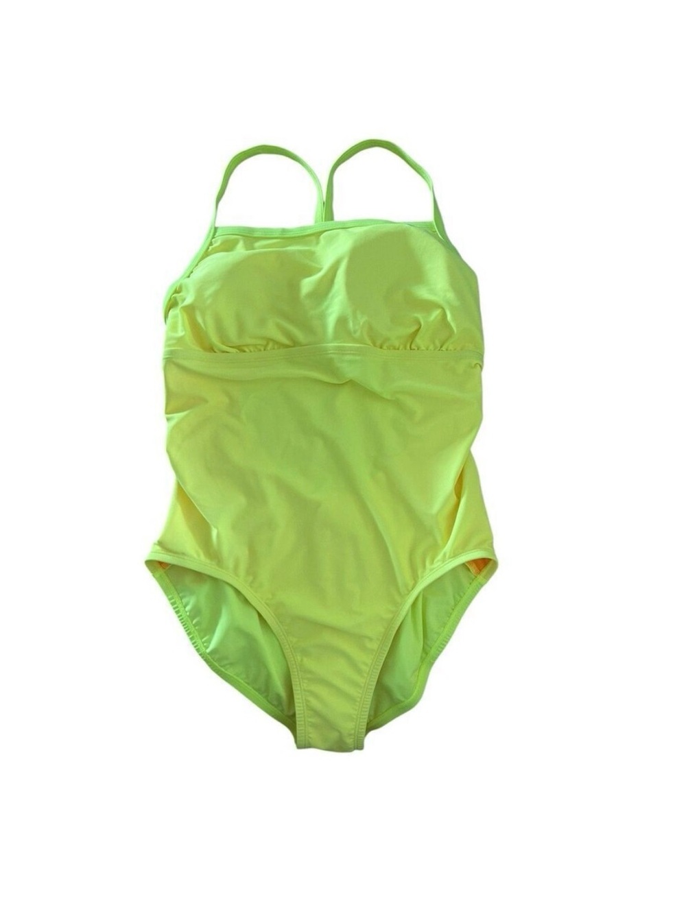 NIKE SWIM HYDRASTRONG FAST BACK RACERBACK ONE PIECE SWIMSUIT  Size XL Yellow
